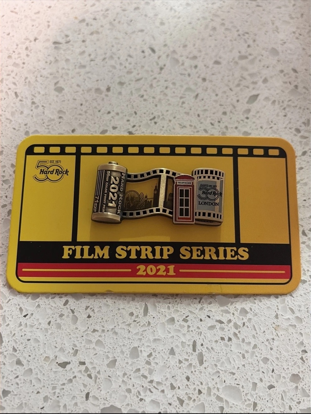 Hard Rock Cafe London 50th Anniversary Film Strip Series 2021 Pin LE 250 New